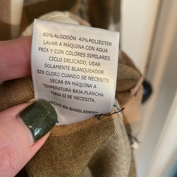 Levi’s Plaid Button Down Shirt Brown Size Large - Picture 6 of 10